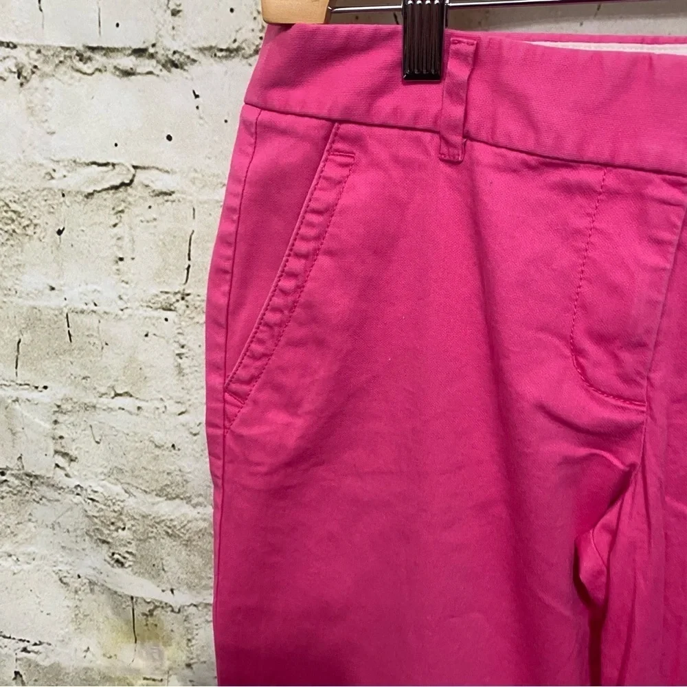 J Crew Hot Pink City Fit Crop Capri Pants